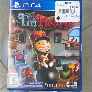 NEW Tin Hearts PS4 Game - NEW